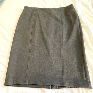 Loft Gray Pencil Skirt Size 10